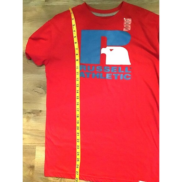 RUSSELL ATHLETIC- MENS SHORT SLEEVE CREW NECK GRAPHIC T-SHIRT SMALL- NWT - Picture 6 of 6